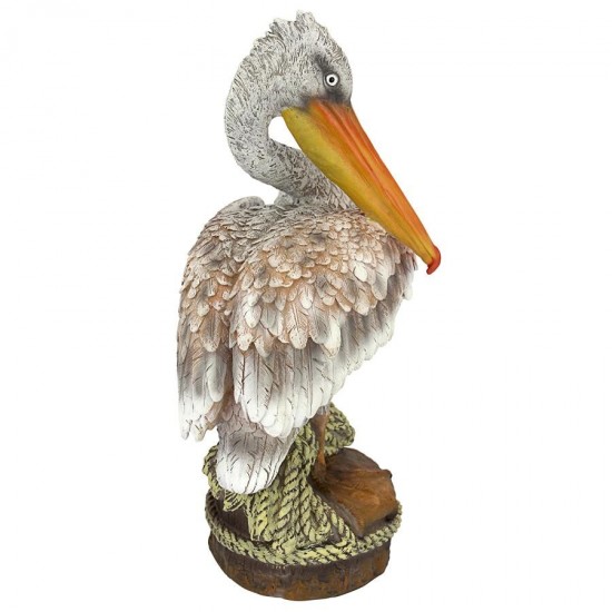 Design Toscano Ocean Side Pier 51 Pelican Statue