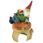 Design Toscano Gnomes Frog House Garden Statue