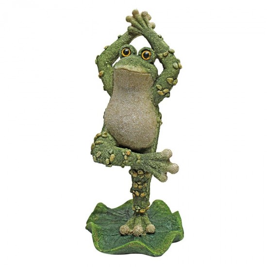 Design Toscano Boogie Down Dancing Frog Hands Up