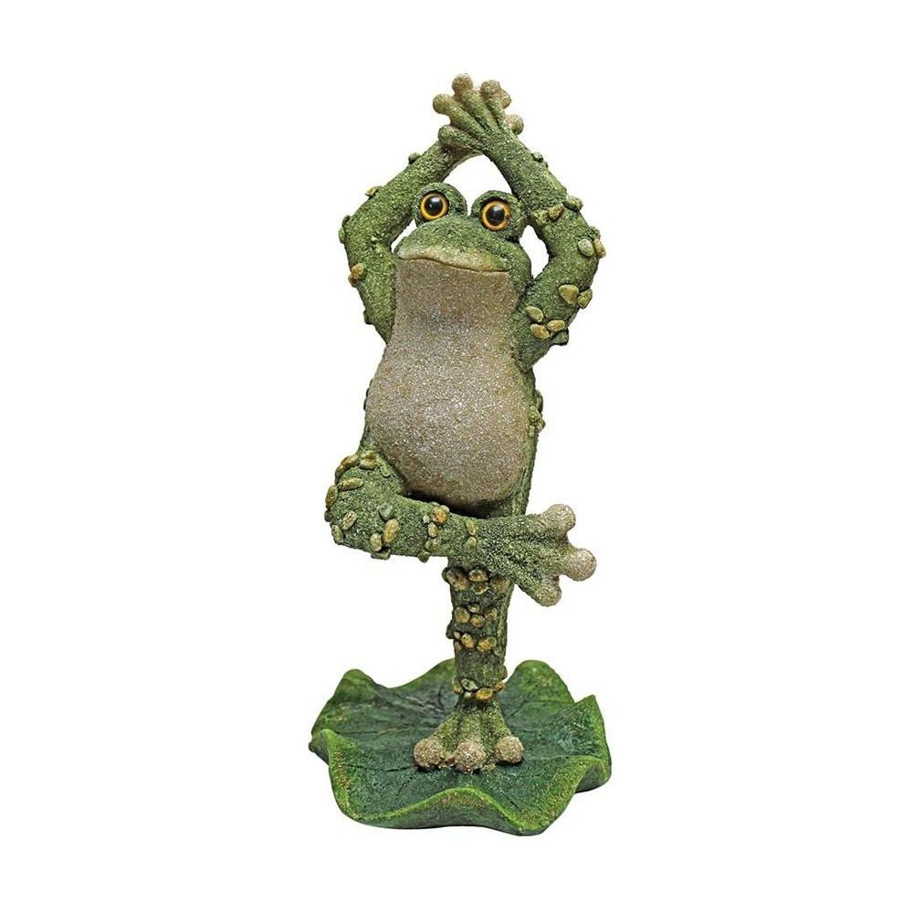 Design Toscano Boogie Down Dancing Frog Hands Up