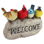 Design Toscano Birdy Welcome Garden Stone Large