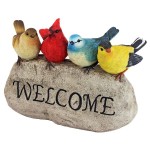 Design Toscano Birdy Welcome Garden Stone Large