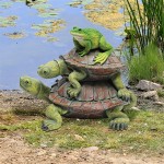 Design Toscano Two Turtles Stacked With Frog