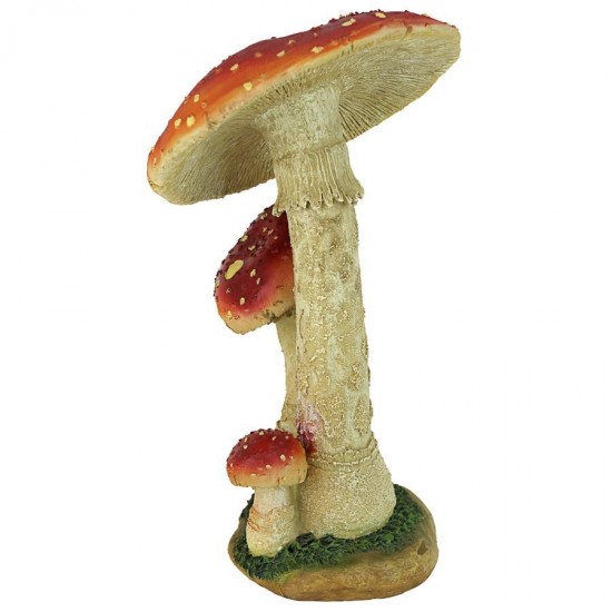 Design Toscano Mystic Forest Red Mushrooms Statue