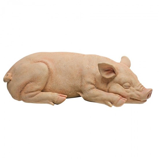 Design Toscano Sandman The Piggy Sleeping Pig Statue