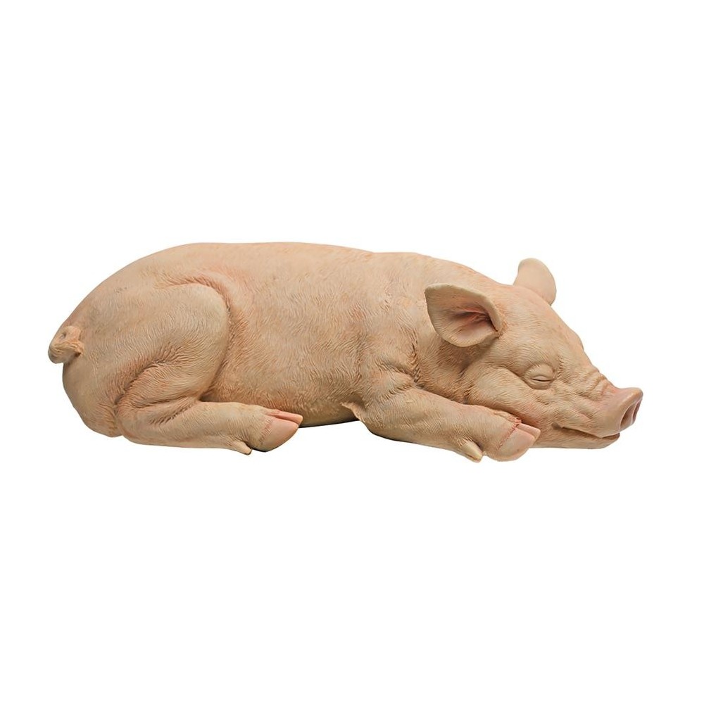 Design Toscano Sandman The Piggy Sleeping Pig Statue Design Toscano Sandman The Piggy Sleeping Pig Statue
