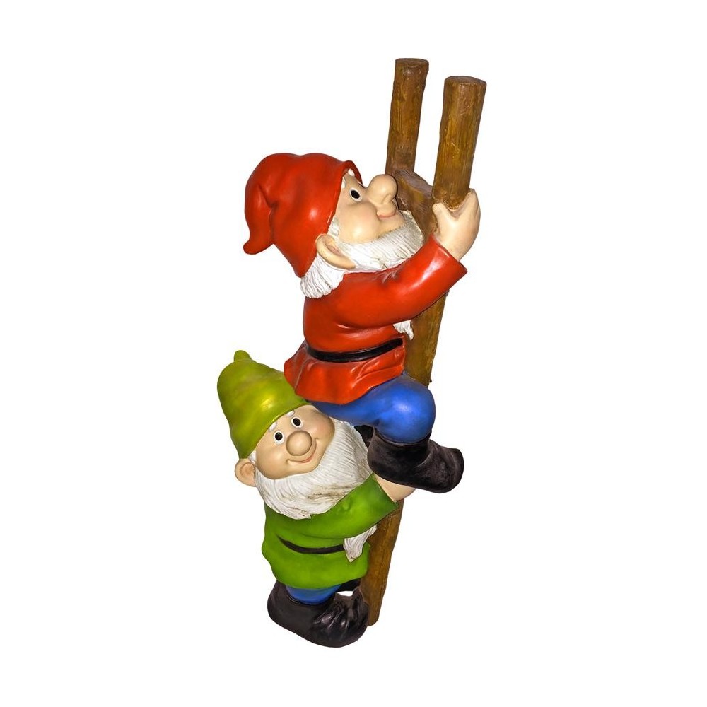 Design Toscano Up The Ladder Climbing Gnomes Statue