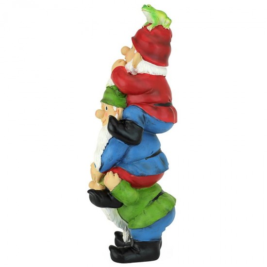 Design Toscano Tower Of 3 Gnomes And A Frog Statue