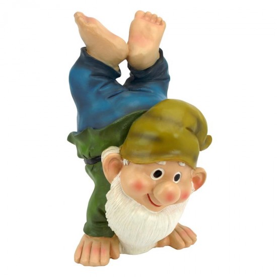 Design Toscano Handstand Henry Garden Gnome Statue