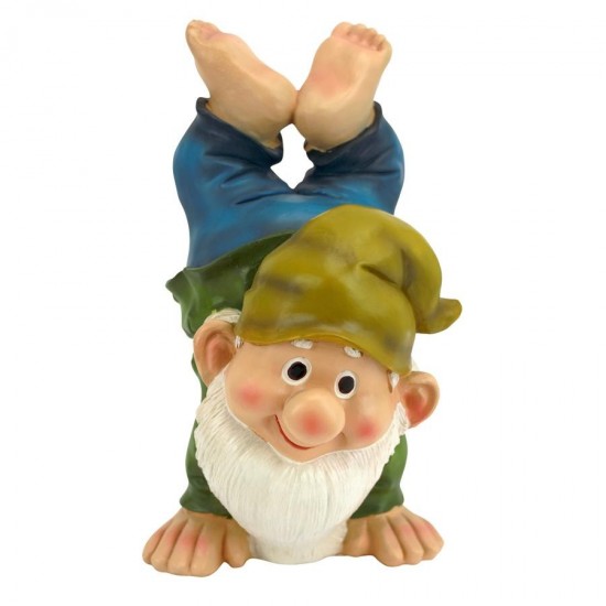 Design Toscano Handstand Henry Garden Gnome Statue