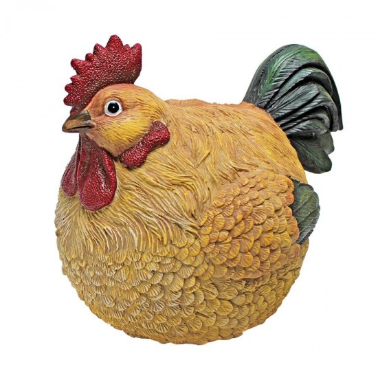 Design Toscano Roly Poly Ball Of Chicken Statue