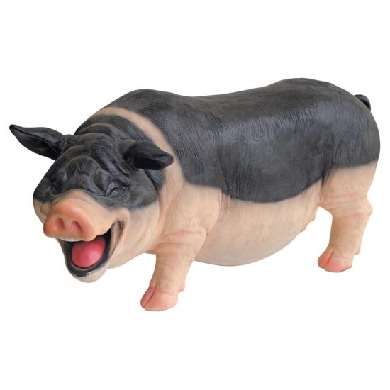 Design Toscano Laughing Pig Statue