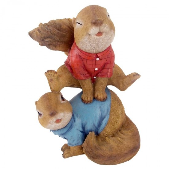 Design Toscano Leaping Squirrels Garden Statue