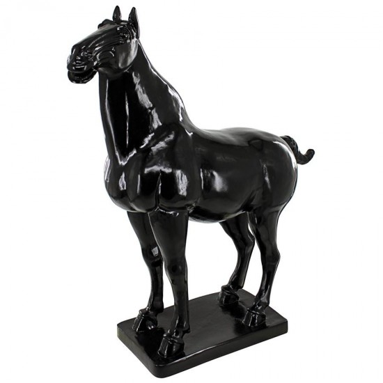 Design Toscano Black Tang Horse Statue