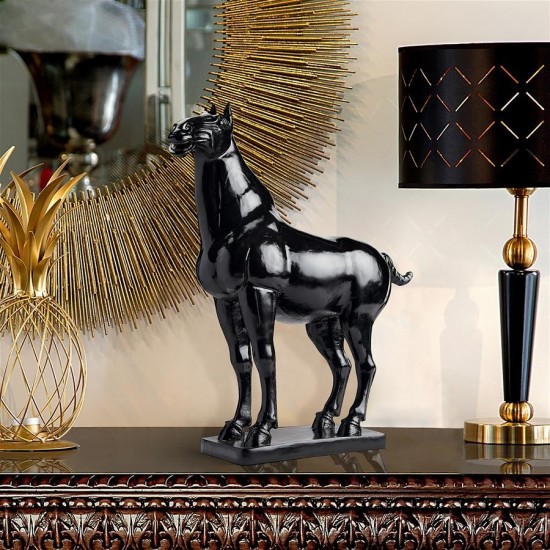 Design Toscano Black Tang Horse Statue