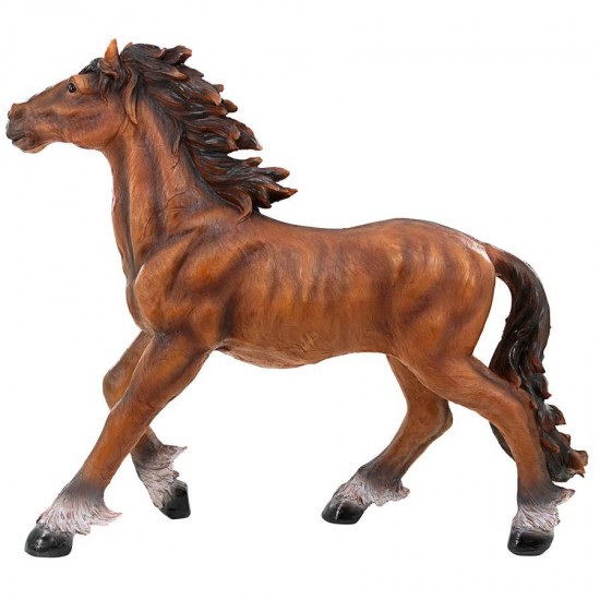 Design Toscano Unbridled Running Mustang Statue