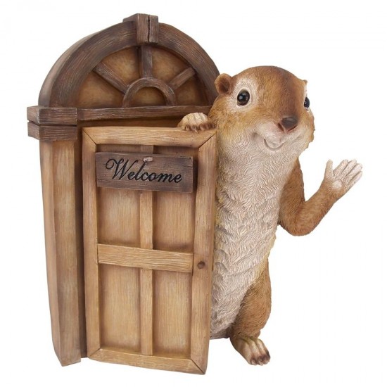 Design Toscano Garden Greetings Squirrel Welcome Statue