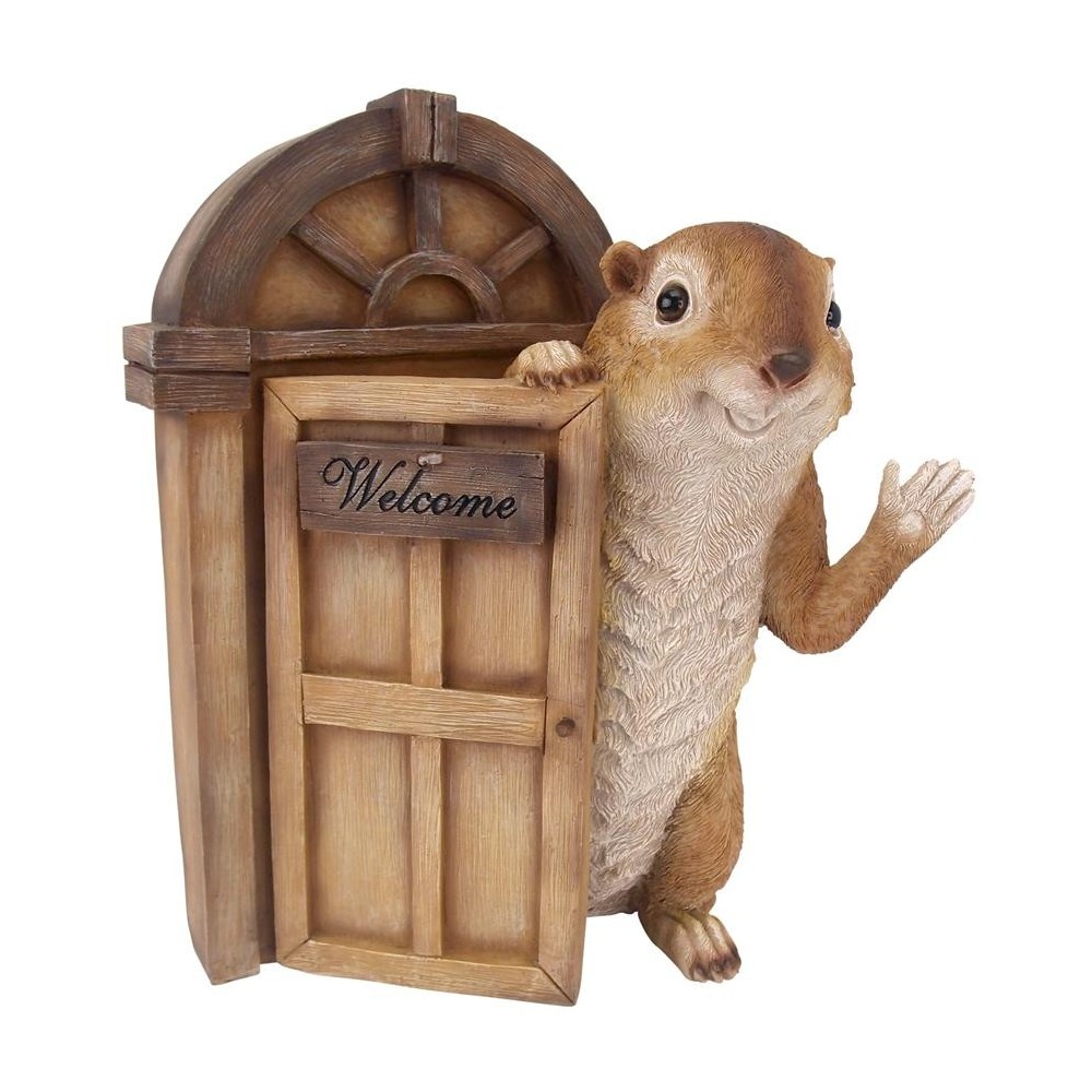 Design Toscano Garden Greetings Squirrel Welcome Statue