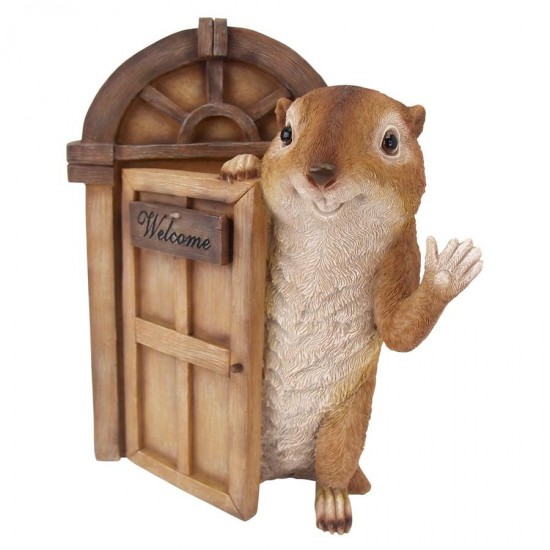 Design Toscano Garden Greetings Squirrel Welcome Statue