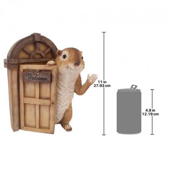 Design Toscano Garden Greetings Squirrel Welcome Statue