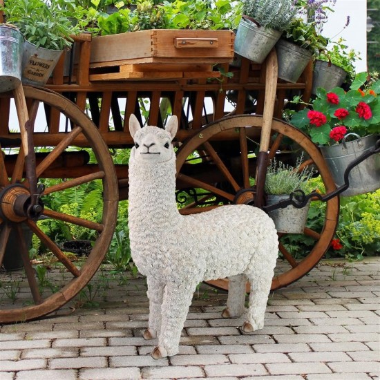 Design Toscano Large Alpaca Statue