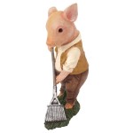 Design Toscano Papa Pig Gardener Statue