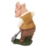 Design Toscano Papa Pig Gardener Statue