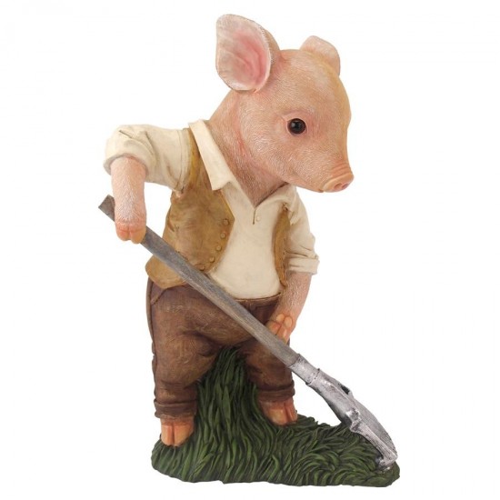 Design Toscano Papa Pig Gardener Statue