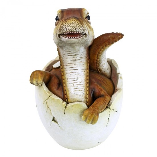 Design Toscano Baby Raptor Dino Egg Statue