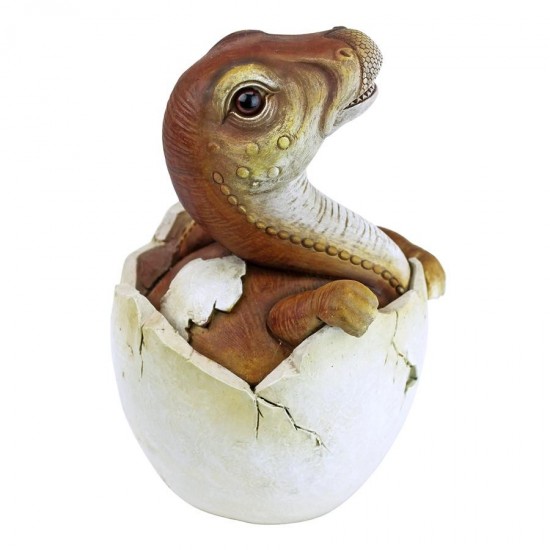 Design Toscano Baby Raptor Dino Egg Statue