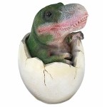 Design Toscano Baby Tyrannosaurus Rex Dino Egg Statue