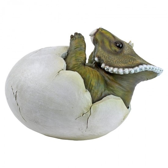 Design Toscano Baby Triceratops Dino Egg Statue