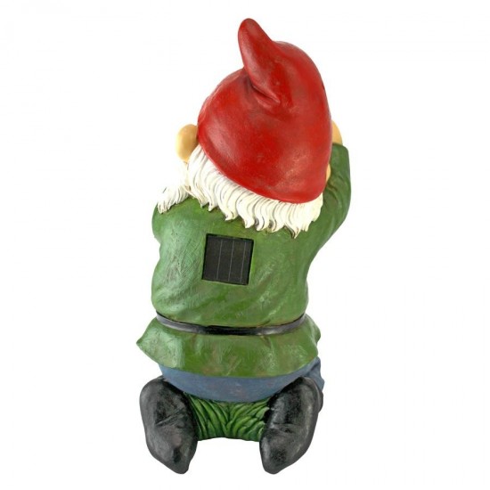 Design Toscano Smile For Me Solar Gnome Statue