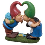 Design Toscano Kiss And Tell Lover Gnomes Statue