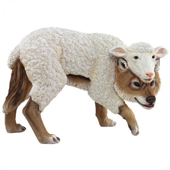 Design Toscano Wolf In Sheeps Clothing Statue