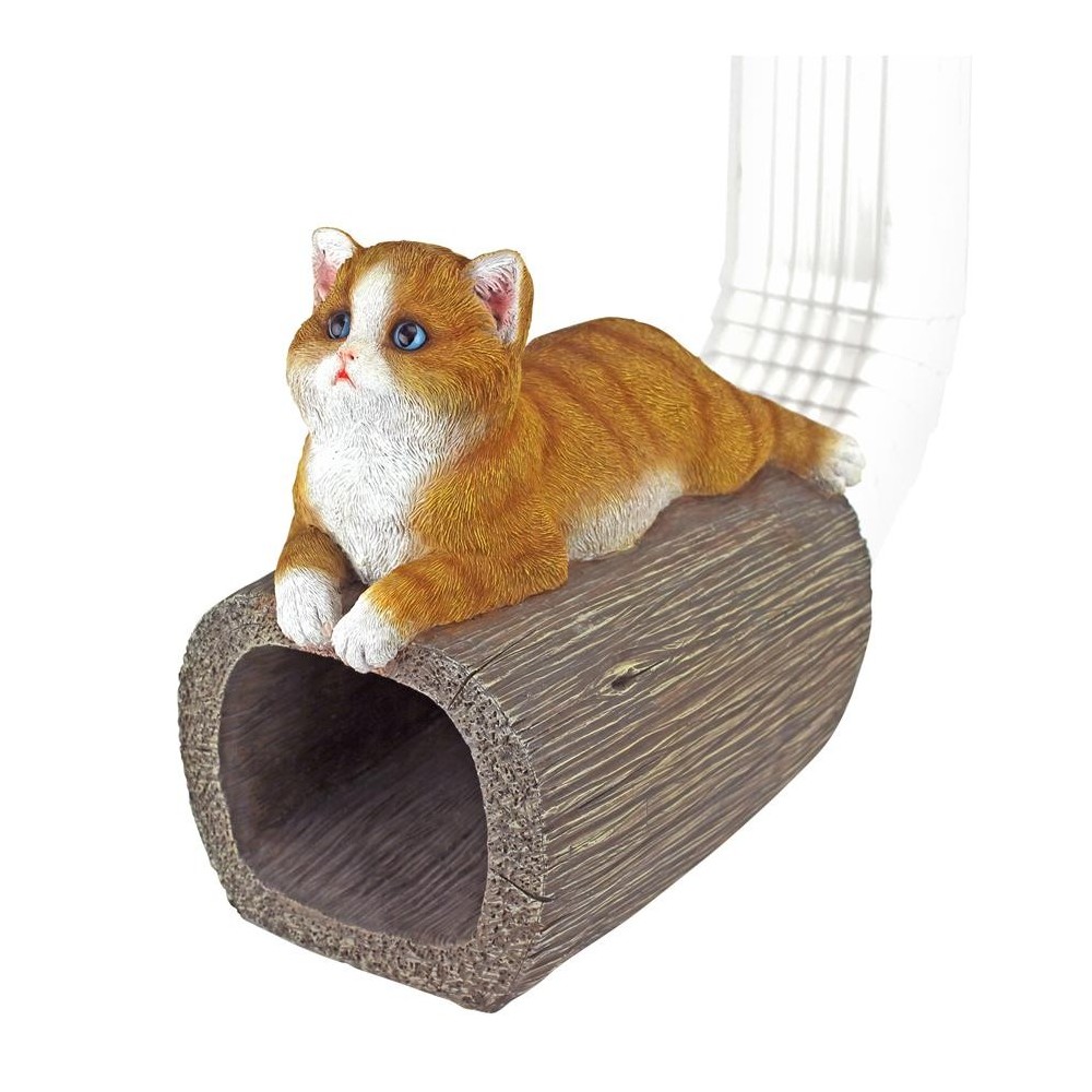 Design Toscano Kitty Cat Rain Gutter Design Toscano Kitty Cat Rain Gutter