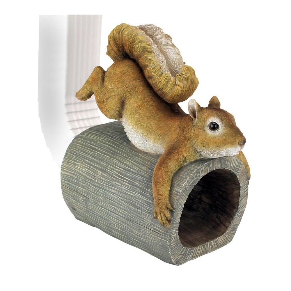 Design Toscano Crash The Squirrel Rain Gutter