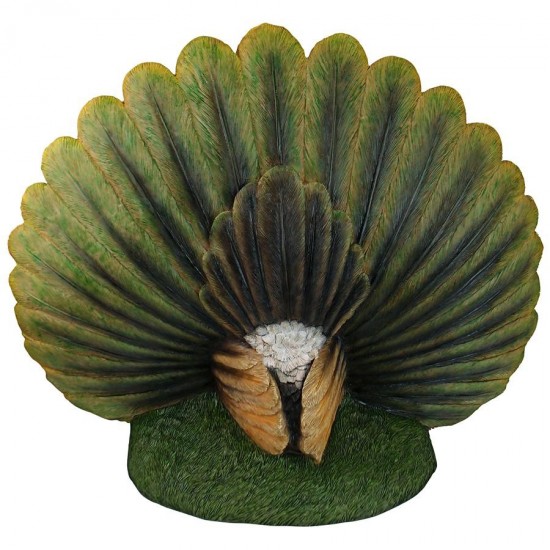 Design Toscano Peacock Plumage Garden Statue