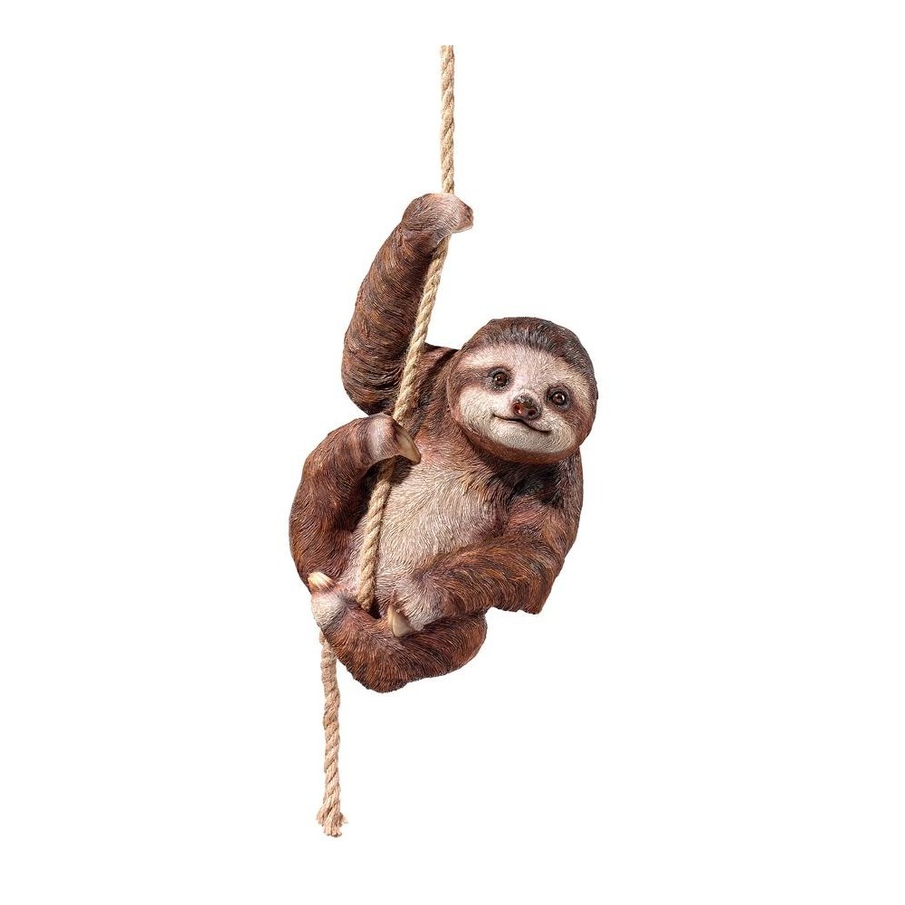 Design Toscano Sloth Hanging From Rope