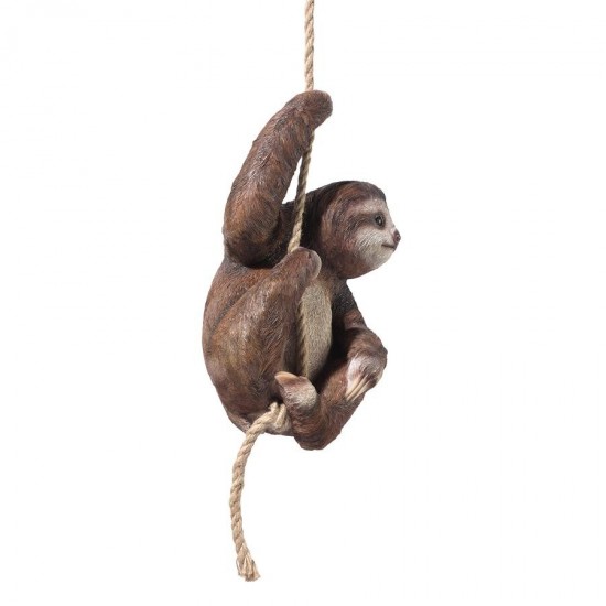 Design Toscano Sloth Hanging From Rope