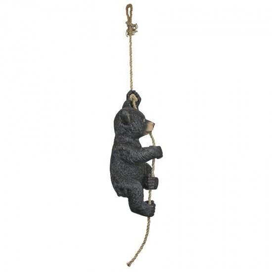 Design Toscano Swinging Bocephus Bear On Rope Statue