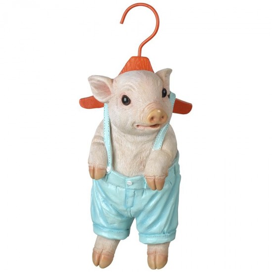 Design Toscano Hanger Hog Hanging Pig Statue