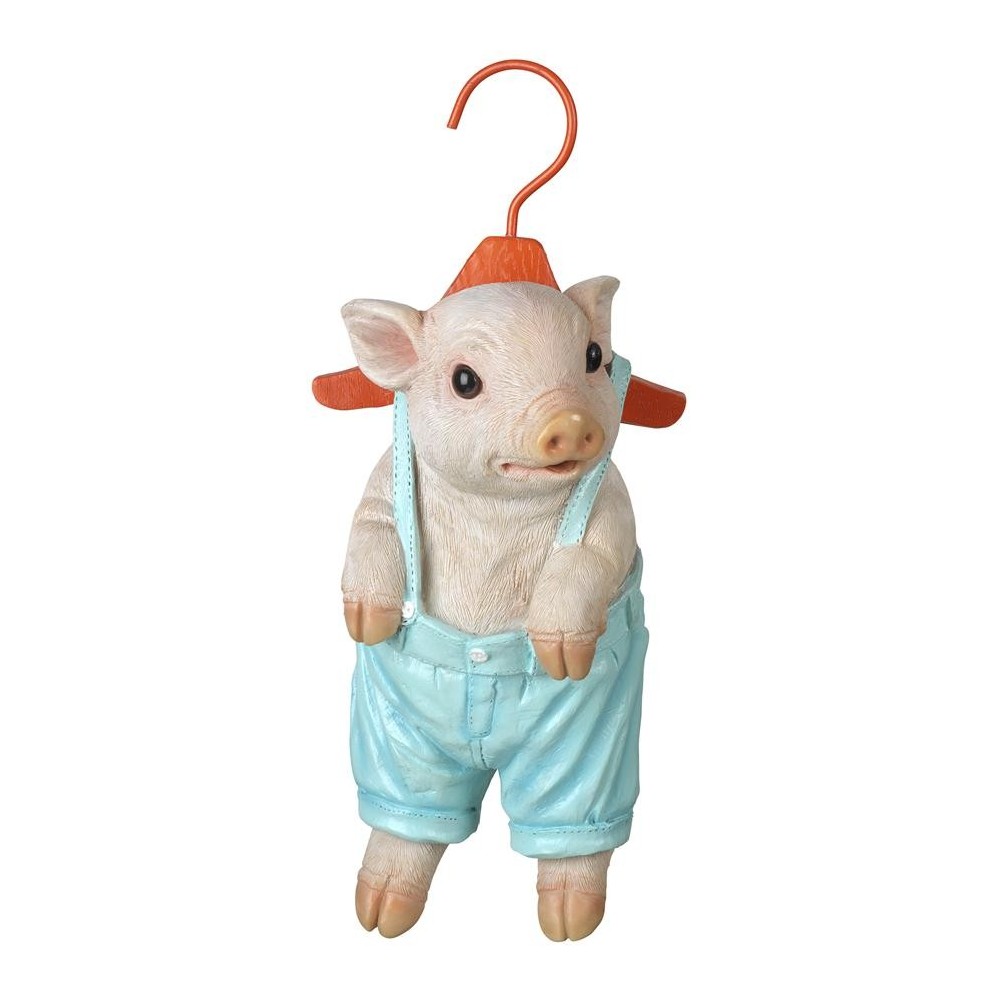 Design Toscano Hanger Hog Hanging Pig Statue