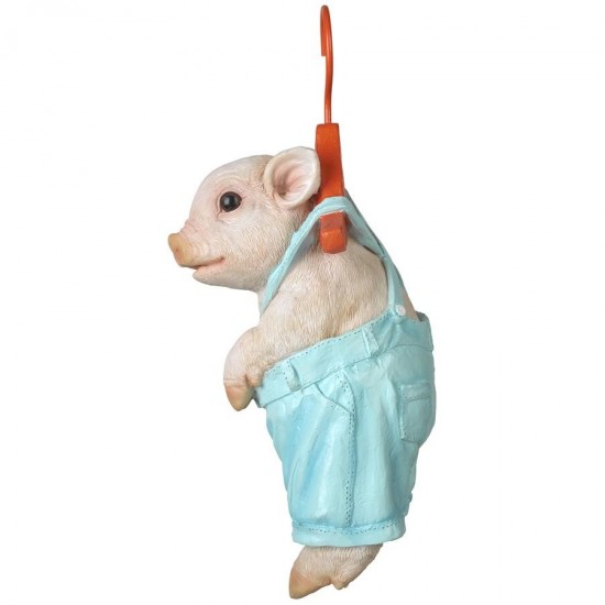 Design Toscano Hanger Hog Hanging Pig Statue