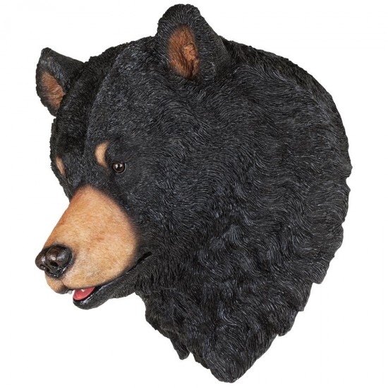 Design Toscano American Black Bear Sculptural Wall Trophy