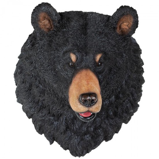 Design Toscano American Black Bear Sculptural Wall Trophy