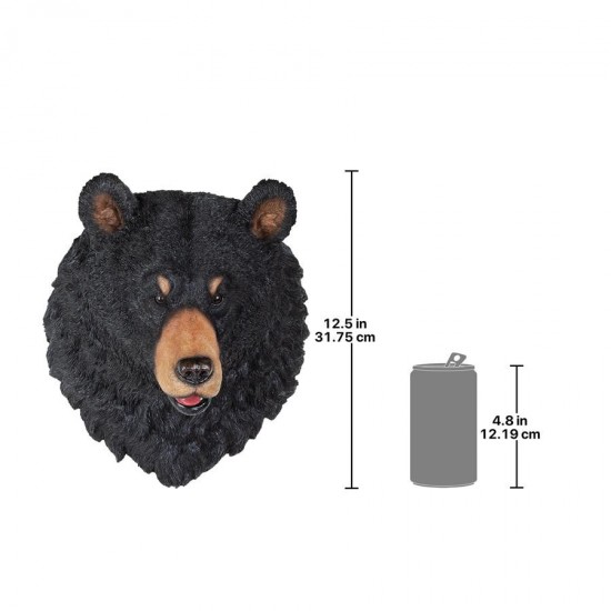 Design Toscano American Black Bear Sculptural Wall Trophy