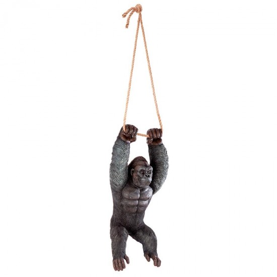 Design Toscano Gorilla Hanging From Rope