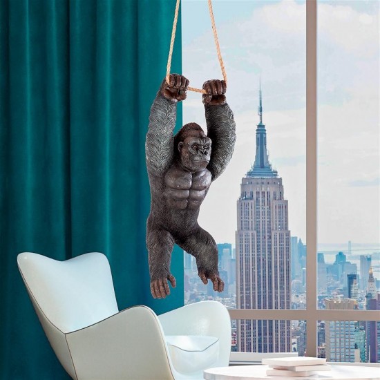 Design Toscano Gorilla Hanging From Rope