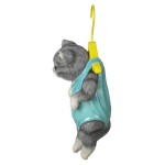 Design Toscano Grey Tabby Hanger Kitty Hanging Cat